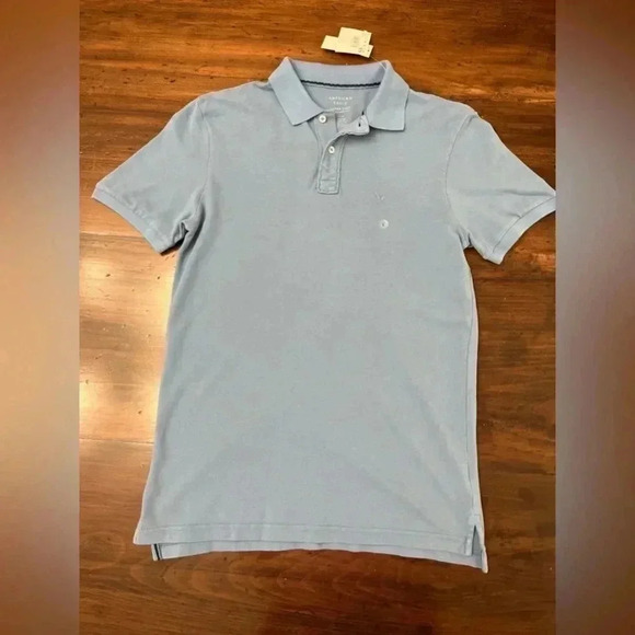 2/$12 American Eagle AE Mens Soft Standard Fit Short Sleeve Polo Shirt Small - Picture 14 of 14